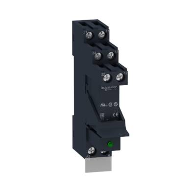 Harmony, Interface plug-in relay pre-assembled, 16 A, 1 CO, with LED, with protection circuit, 230 V AC - Schneider Electric - RSB1A160P7PV