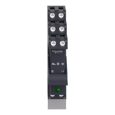 Harmony, Interface plug-in relay pre-assembled, 8 A, 2 CO, with LED, with protection circuit, 230 V AC - Schneider Electric - RSB2A080P7PV