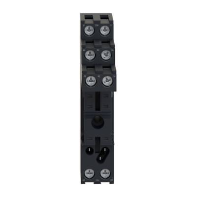 Socket, separate contact, 10 A, relay type RSB, screw connector, 250 V AC - Schneider Electric - RSZE1S48M