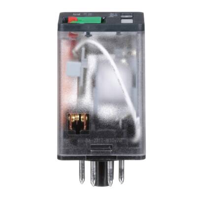 universal plug-in relay - Harmony RUM - 2 C/O - 120 V AC - 10 A - with LED - Schneider Electric - RUMC22F7