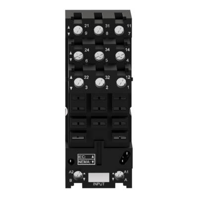 socket RUZ- separate contact -12 A - < 250 V - connector - Schneider Electric - RUZSF3M