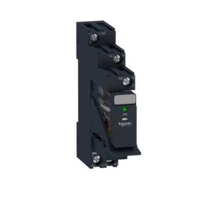 Harmony, Interface plug-in relay pre-assembled, 10 A, 1 CO, with LED, with protection circuit, 24 V DC - Schneider Electric - RXG13BDPV