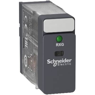 Interface plug-in relay, 10 A, 1 CO, LED, 12 V DC - Schneider Electric - RXG13JD