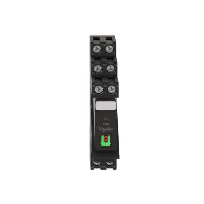 Interface plug-in relay, 5 A, 2 CO, lockable test button, 24 V DC - Schneider Electric - RXG21BD