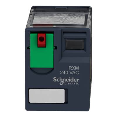 Miniature plug-in relay, 12 A, 2 CO, 120 V AC - Schneider Electric - RXM2AB1F7