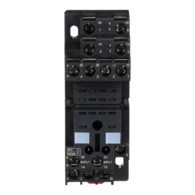 Socket, mixed contact, relay type RXM2 RXM4, screw clamp terminals, 250 V AC - Schneider Electric - RXZE2M114