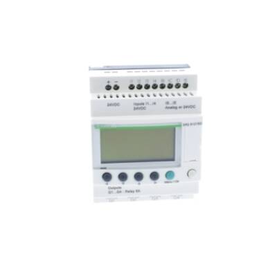 compact smart relay Zelio Logic - 12 I O - 24 V DC - clock - display - Schneider Electric - SR2B121BD