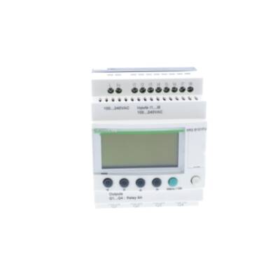 compact smart relay Zelio Logic - 12 I O - 100..240 V AC - clock - display - Schneider Electric - SR2B121FU