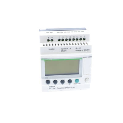 compact smart relay Zelio Logic - 12 I O - 24 V DC - clock - display - Schneider Electric - SR2B122BD