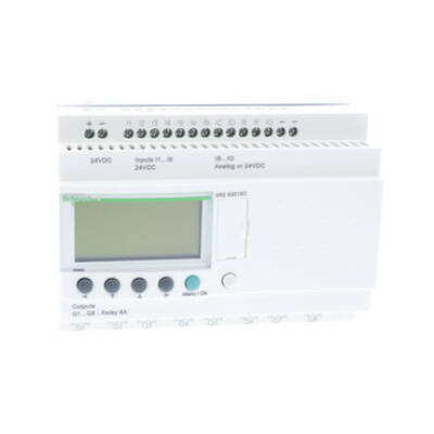 compact smart relay Zelio Logic - 20 I O - 24 V DC - clock - display - Schneider Electric - SR2B201BD