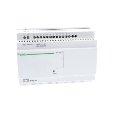 compact smart relay Zelio Logic - 20 I O - 100..240 V AC - no clock - no display - Schneider Electric - SR2D201FU