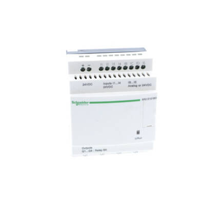 compact smart relay Zelio Logic - 12 I O - 24 V DC - clock - no display - Schneider Electric - SR2E121BD