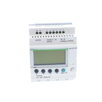 modular smart relay Zelio Logic - 10 I O - 24 V DC - clock - display - Schneider Electric - SR3B101BD