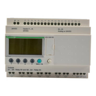 modular smart relay Zelio Logic - 26 I O - 24 V DC - clock - display - Schneider Electric - SR3B261BD