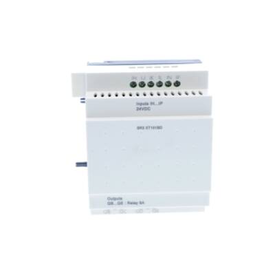discrete I/O extension module - 10 I O - 24 V DC - for Zelio Logic - Schneider Electric - SR3XT101BD
