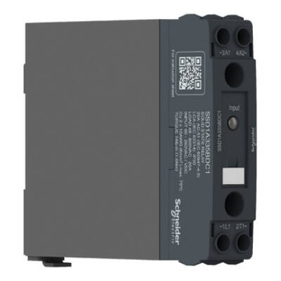 Harmony, Solid state relay, 20 A, DIN rail mount, DC switching, input 4…32 V DC,  output 1…150 V DC - Schneider Electric - SSD1D520BDC1