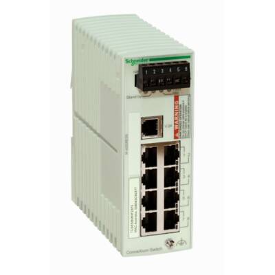 Ethernet TCP/IP basic managed switch - ConneXium - 8 ports for copper - Schneider Electric - TCSESB083F23F0