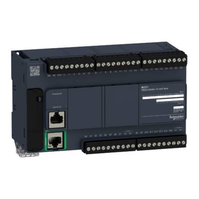 Logic controller, Modicon M221, 40io tr.npn ethernet - Schneider Electric - TM221CE40U