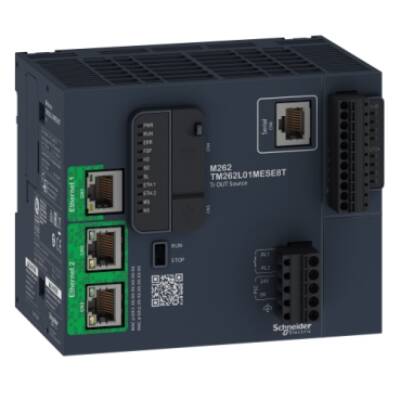 logic controller, Modicon M262, 5ns per instruction, optimized Ethernet - Schneider Electric - TM262L01MESE8T