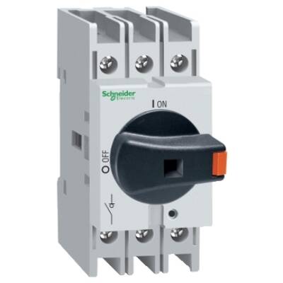 Disconnect switch, TeSys VLS, body switch, 32A, 20HP at 480VAC, UL508, three phase, 5kA SCCR, size 1, DIN rail mount - Schneider Electric - VLS3P032R1