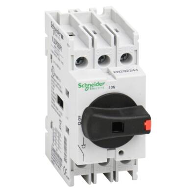 Disconnect switch, TeSys VLS, body switch, 60A, 30HP at 480VAC, UL508, three phase, 5kA SCCR, size 1, DIN rail mount - Schneider Electric - VLS3P063R1