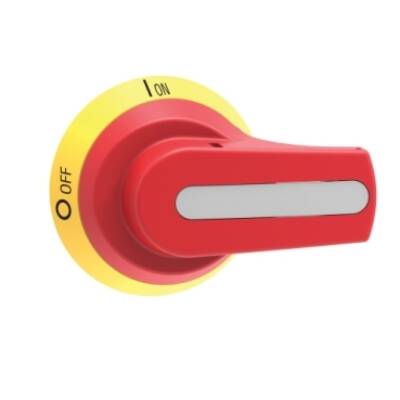 Disconnect switch, TeSys VLS, pistol grip handle, 70 mm diameter, screw mounting, red handle, 7 mm shaft, defeatable - Schneider Electric - VLSH3S7NRD