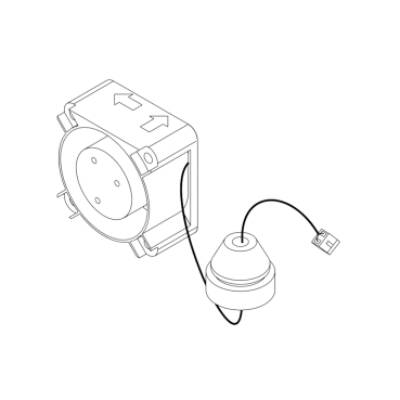 Wear part, external fan kit for variable speed drive, Altivar 212, up to 2.2kW - Schneider Electric - VZ3V212S21001