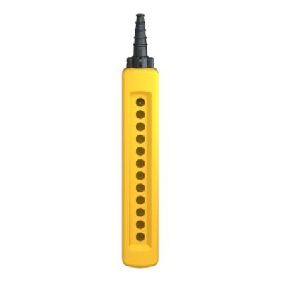 Harmony XAC, Empty pendant control station, plastic, yellow, 12 cut-outs, UL/CSA certified - Schneider Electric - XACA12H7