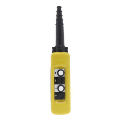 Pendant control station, plastic, yellow, 4 push buttons - Schneider Electric - XACA471