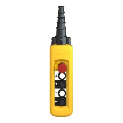 pendant control station XAC-A - 4 pushbuttons 1 Emergency stop - Schneider Electric - XACA4913