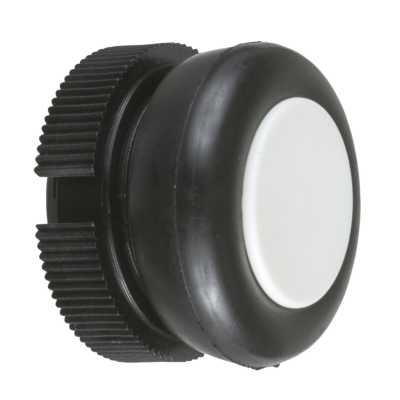 round head for pushbutton - spring return - XAC-A - white - booted - Schneider Electric - XACA9411