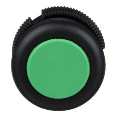 round head for pushbutton - spring return - XAC-A - green - booted - Schneider Electric - XACA9413