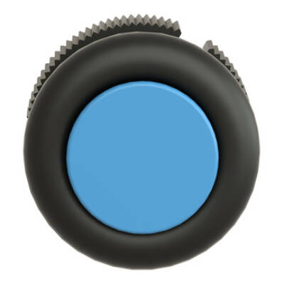 round head for pushbutton - spring return - XAC-A - blue - booted - Schneider Electric - XACA9416