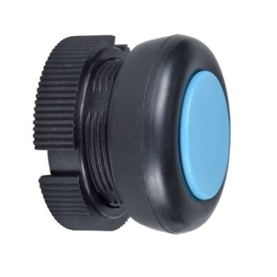 round head for pushbutton - spring return - XAC-A - blue - booted - Schneider Electric - XACA9416