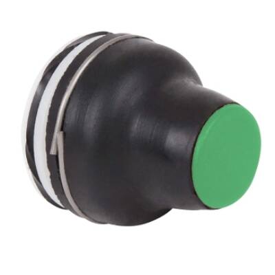 booted head for pushbutton XAC-B - green - 4 mm, -25..+70 °C - Schneider Electric - XACB9113