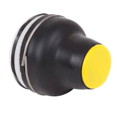 booted head for pushbutton XAC-B - yellow - 4 mm, -25..+70 °C - Schneider Electric - XACB9115