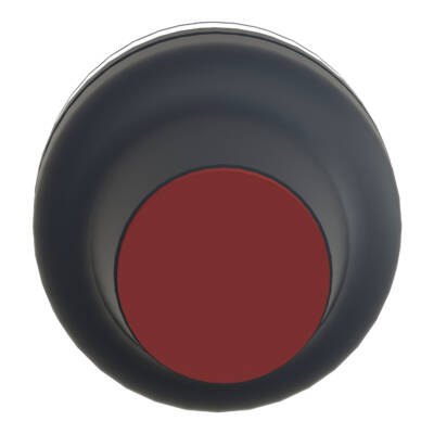 booted head for pushbutton XAC-B - black - 16 mm, -40..+70 °C - Schneider Electric - XACB9222