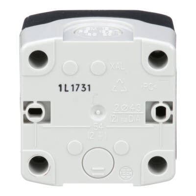 Harmony XALD, XALK, Empty control station, plastic, dark grey lid, light grey base, 1 cut-out Ø22, UL/CSA certified - Schneider Electric - XALD01H7