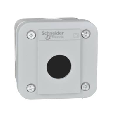 empty control station - light grey base and cover - Schneider Electric - XALE1