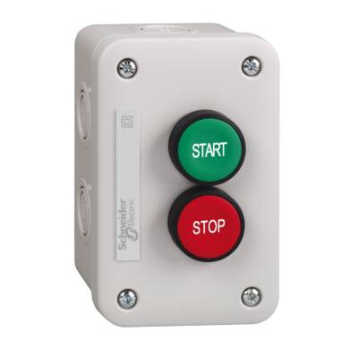 control station XAL-E with green pushbutton 1 NO START + red 1 NC STOP - Schneider Electric - XALE2151