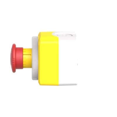 ill. ring with e. stop d40 ttr control box 24V 2 colors white/red fixed 1NO 2NC - Schneider Electric - XALK178W3B140G