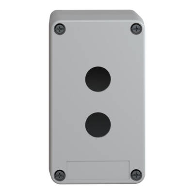 empty control station - XAP-A - plastic - 2 horizontal openings - Schneider Electric - XAPA1120