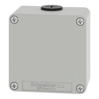 Harmony XAP, XB2 SL, Empty control station, zinc alloy, grey, M20, undrilled , 80 x 80 x 51,5, UL cULus - Schneider Electric - XAPD11