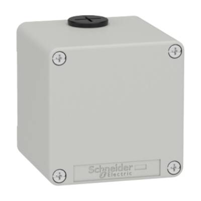 Harmony XAP, XB2 SL, Empty control station, zinc alloy, grey, M20, undrilled, 80 x 80 x 77, UL cULus - Schneider Electric - XAPD14