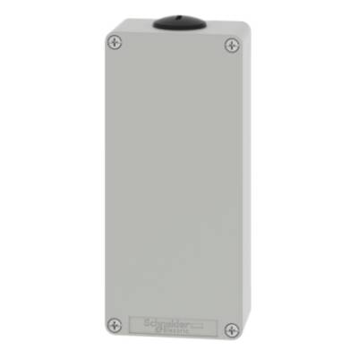 Harmony XAP, XB2 SL, Empty control station, zinc alloy, grey, M25, undrilled, 80 x 175 x 51,5 - Schneider Electric - XAPD31