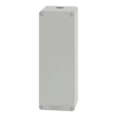 Harmony XAP, XB2 SL, Empty control station, zinc alloy, grey, M25, undrilled, 80 x 220 x 77 - Schneider Electric - XAPD44