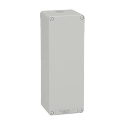 Harmony XAP, XB2 SL, Empty control station, zinc alloy, grey, M25, undrilled, 80 x 220 x 77 - Schneider Electric - XAPD44