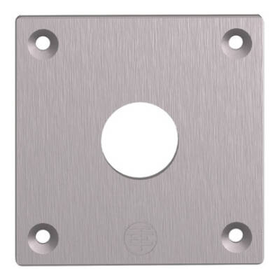 drilled front plate - XAP-E - metal - 1 opening - Schneider Electric - XAPE301