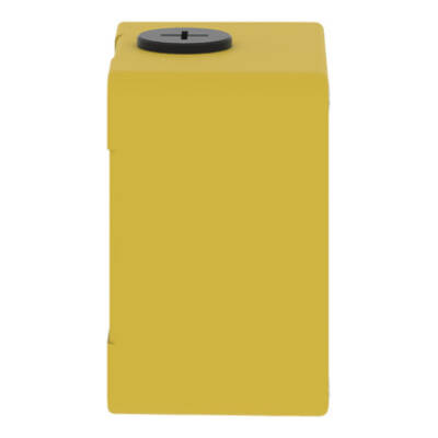 Harmony XAP, XB2 SL, Empty control station, zinc alloy, yellow, M20 , undrilled, 80 x 80 x 51,5, UL cULus - Schneider Electric - XAPK11