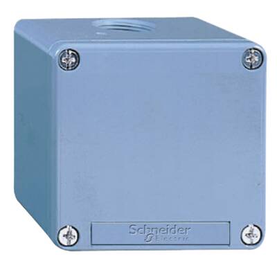 Harmony XAP, XB2 SL, Empty control station, zinc alloy, blue, undrilled, 80 x 80 x 77 mm - Schneider Electric - XAPM14